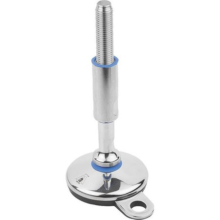 KIPP Levelling Foot For Hyg. Area, Form:B M16X79, D=100, Stainless Steel K1303.210016X140